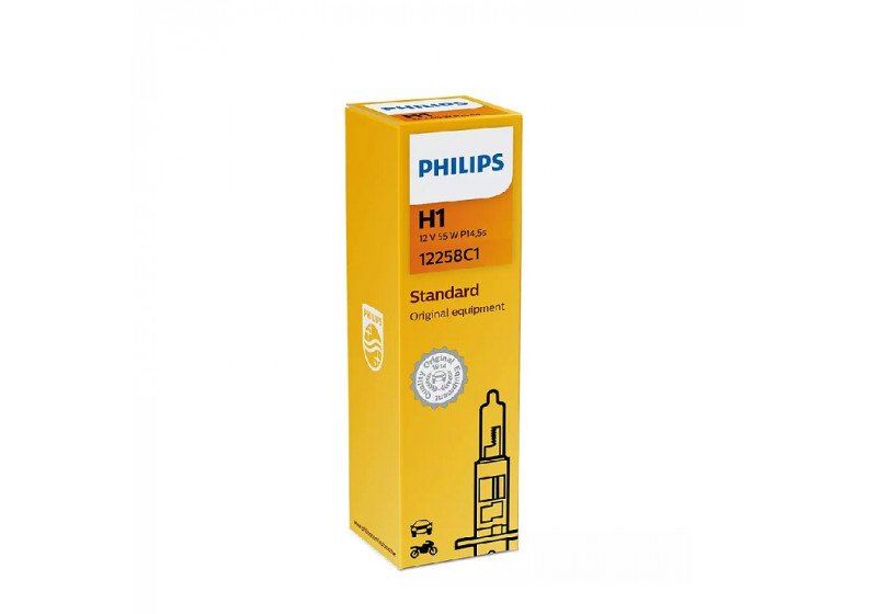 10 Lâmpadas Automotiva Philips H1 12V 55W P14,5s 12258C1