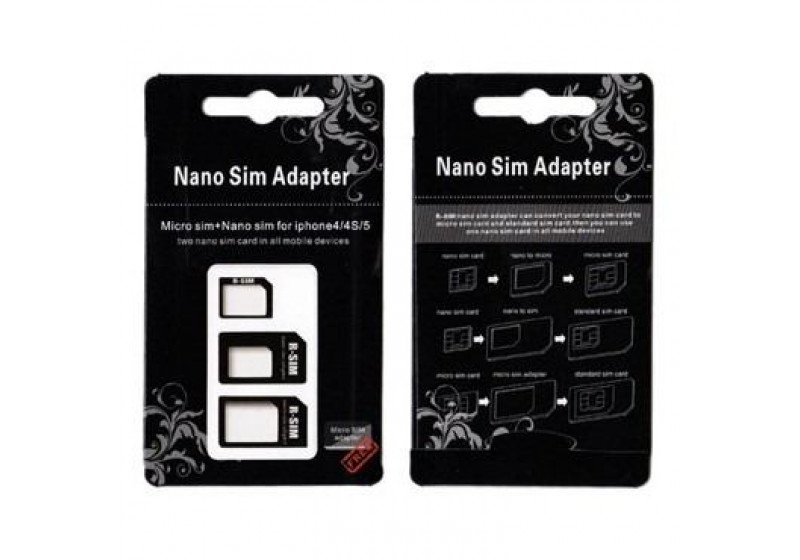 Adaptador De Chip 3x1 Moldura Universal Mini Micro Nano