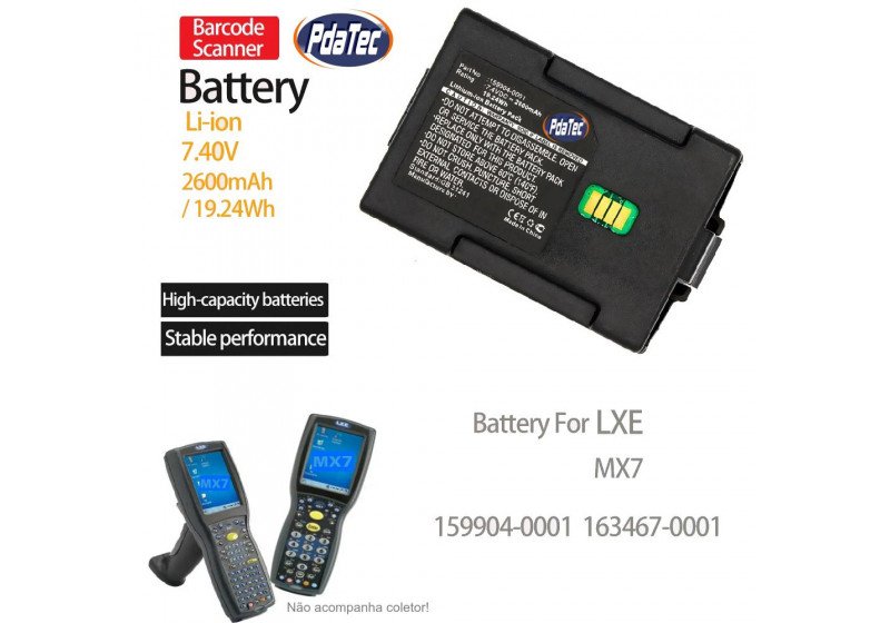 Bateria Coletor Honeywell LXE MX7 2600mAh 7,4V