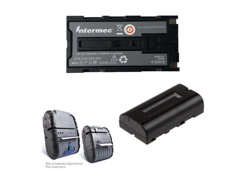 Bateria Intermec Impressora PB2 PB3 7,4V 2200mAh Original