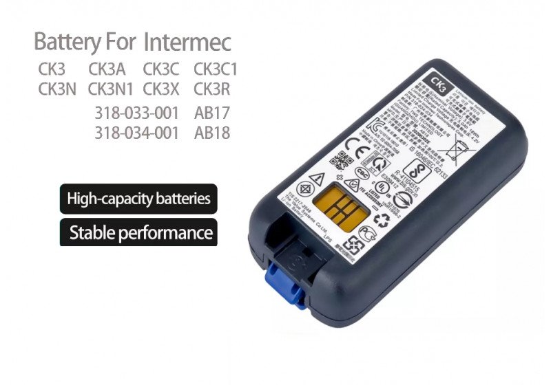 Bateria Intermec para Coletor CK3, CK3X, CK3R - 5100mAh