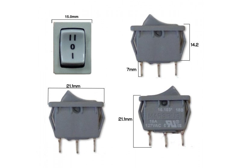 Botão Interruptor Chave 16a Do Secador Taiff - Peça Original