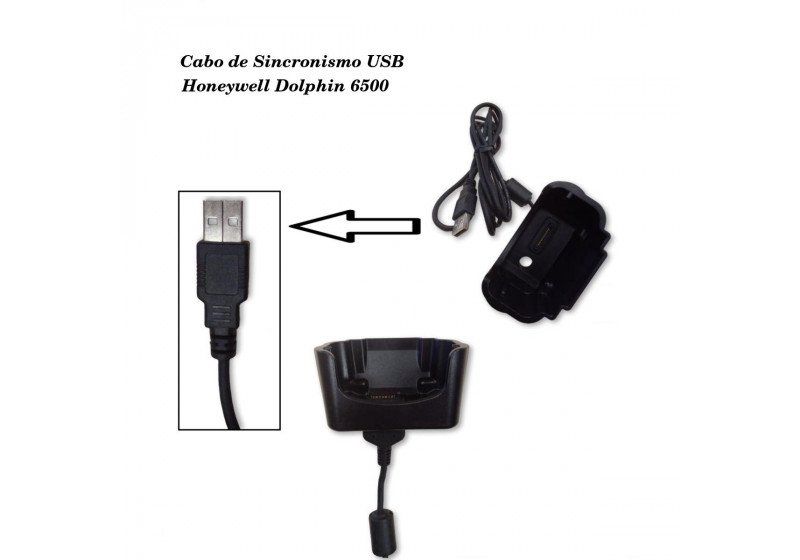 Cabo de Sincronismo USB Honeywell Dolphin 6500