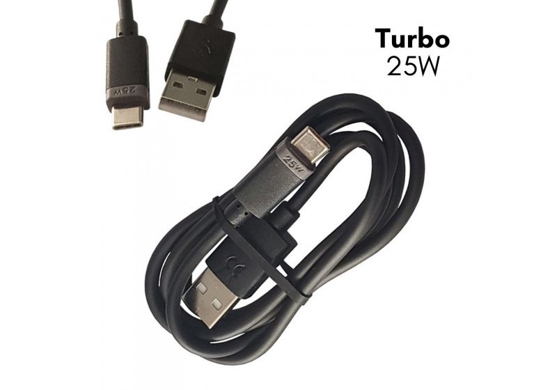 Cabo de Sincronismo Usb Type C 25w 3A  Preto