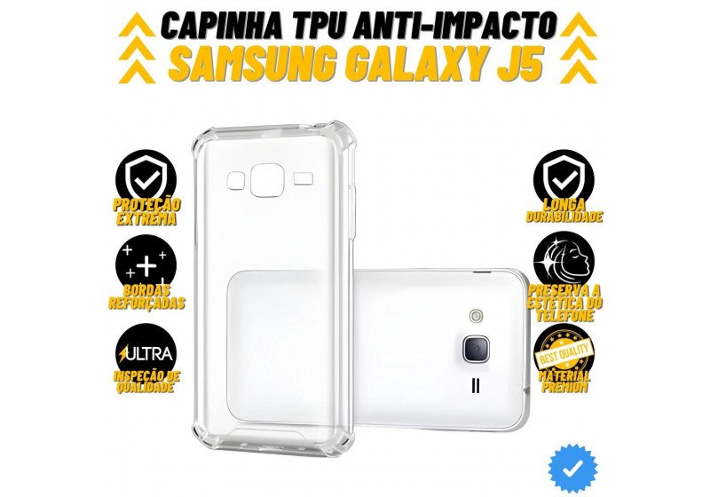 Capa Anti Impacto com bordas para Samsung Galaxy J5 J500