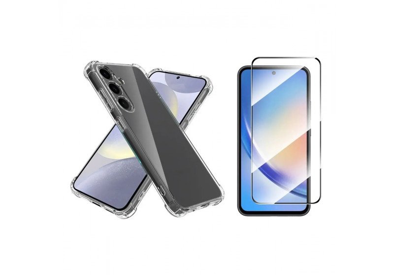 Capa Anti Impacto + Pelicula Vidro 3D Para Samsung Galaxy A35