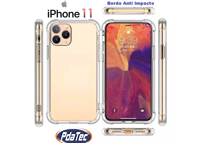 CAPA IPHONE 11 SILICONE TRANSPARENTE ANTI SHOCK