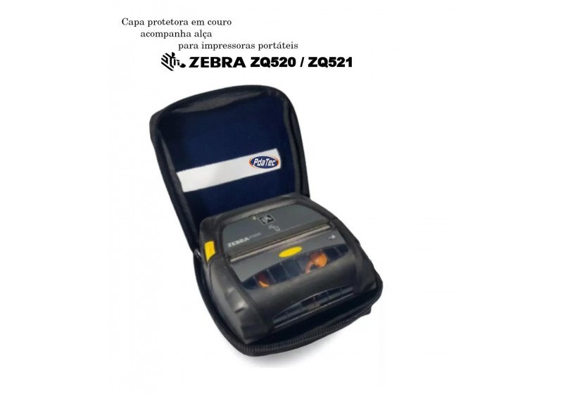 Capa Protetora Para Impressora Zebra ZQ520 ZQ521 com Alça