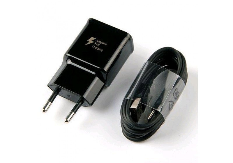 Carregador Samsung Turbo Fast Charge Cabo Micro Usb Preto