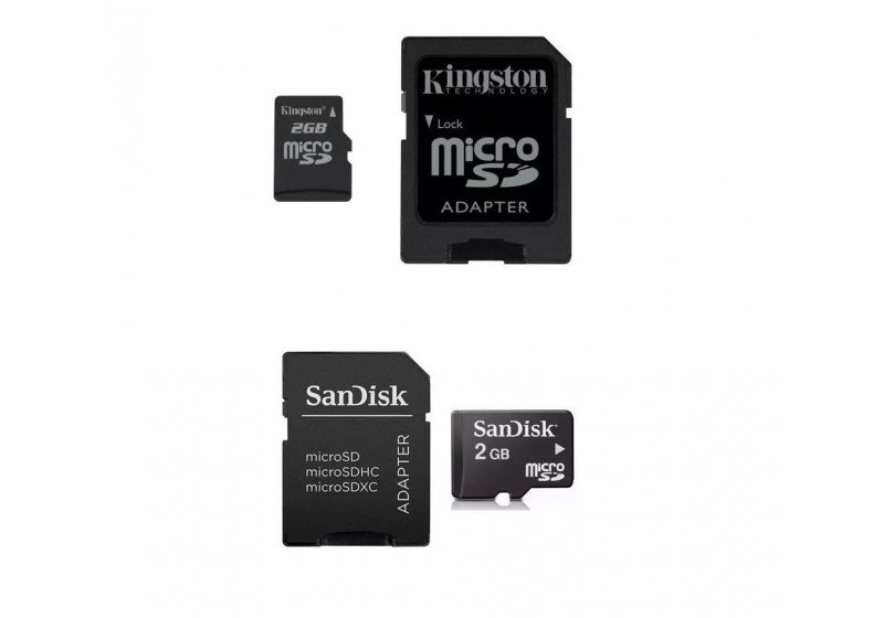 Cartao De Memoria Micro Sd 2GB Acompanha Adaptador