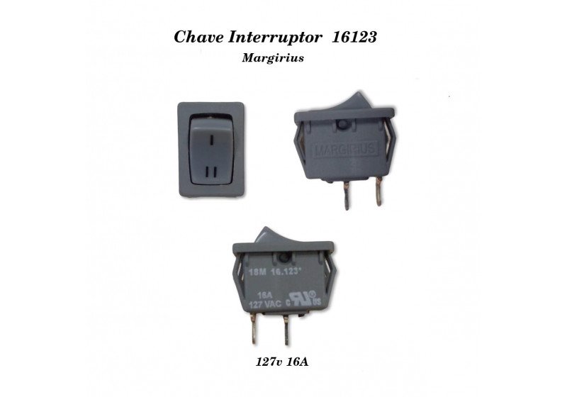 Chave Interruptor  16123 para Secador Taiff Fox Ion 127V 16A