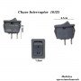 Chave Interruptor Margirius 16123 127V 16A - 2 Posições Preto