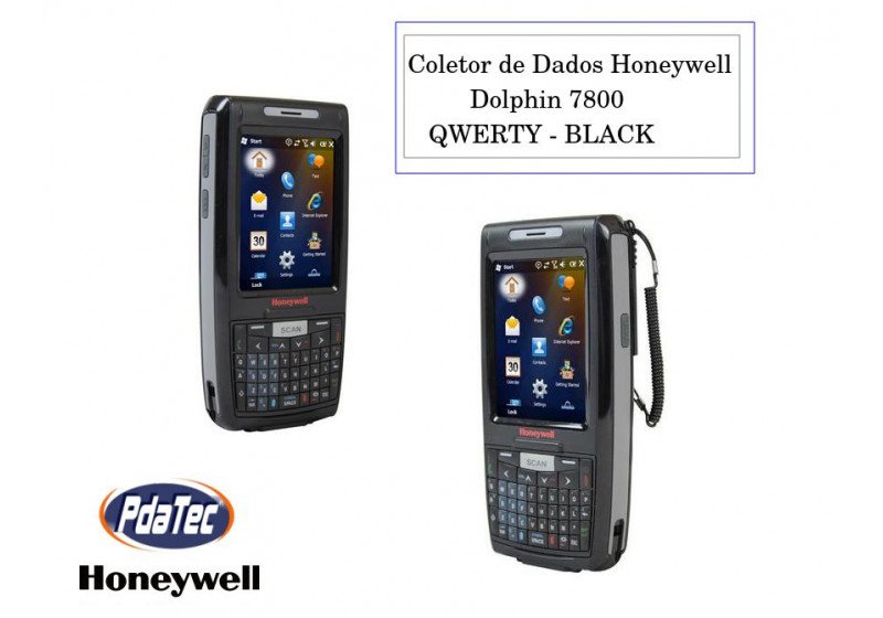 Coletor de Dados Honeywell Dolphin 7800 QWERTY - BLACK