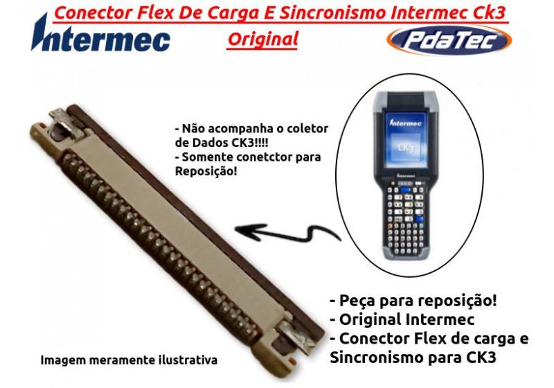 Conector Flex De Carga E Sincronismo Intermec Ck3 Original