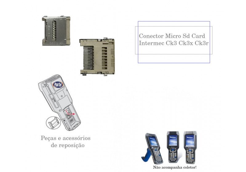 Conector Micro Sd Card Intermec Ck3 Ck3x Ck3r