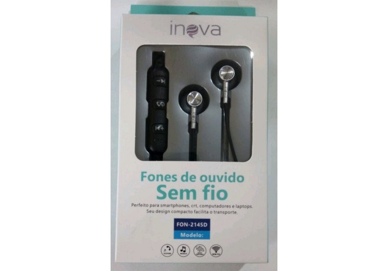 Fone de Ouvido Bluetooth Inova