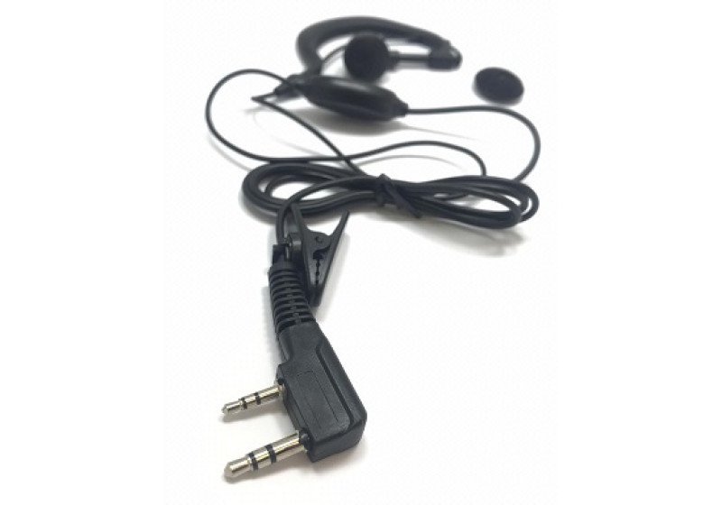 Fone de Ouvido com Suporte e Microfone PPT Lapela- Plug Duplo