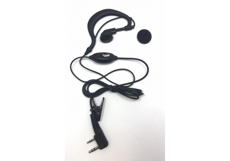 Fone de Ouvido com Suporte e Microfone PPT Lapela- Plug Duplo