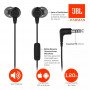 Fone De Ouvido Intra-auricular JBL C50HI Conector P3 Preto