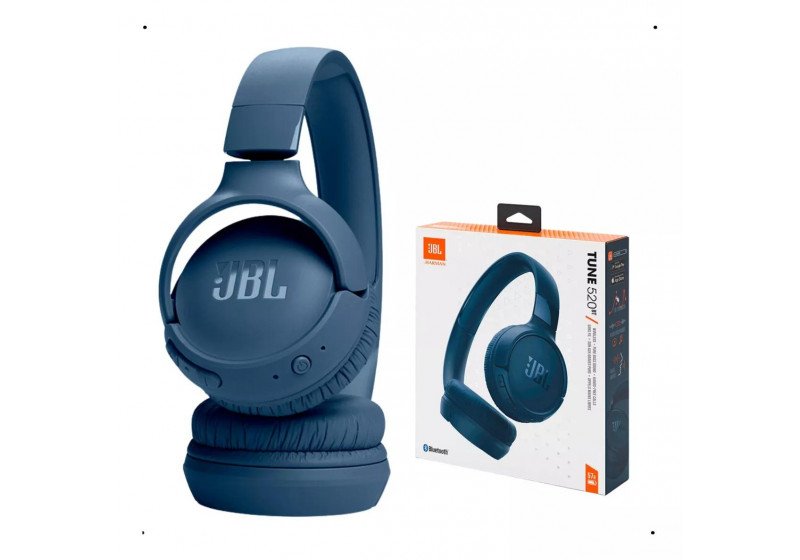 Headphone JBL Tune 520BT Fone Bluetooth Pure Bass Preto