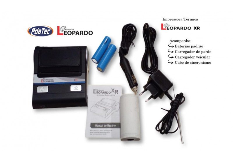 Impressora Térmica Portátil 80mm Leopardo XR Bluetooth