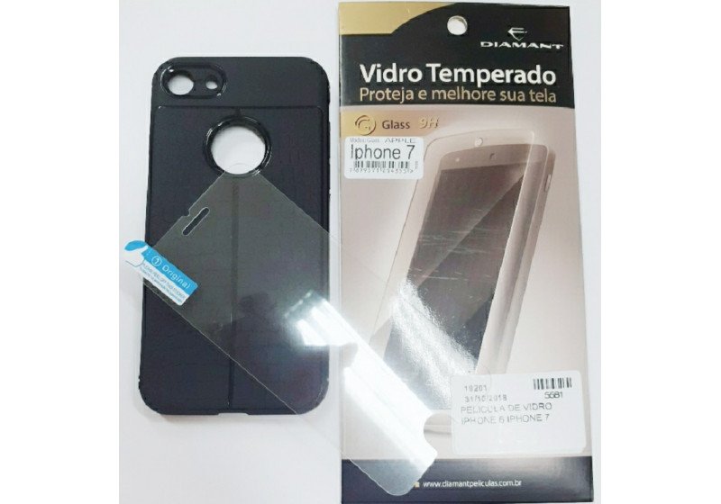 Kit capa + película iphone 7