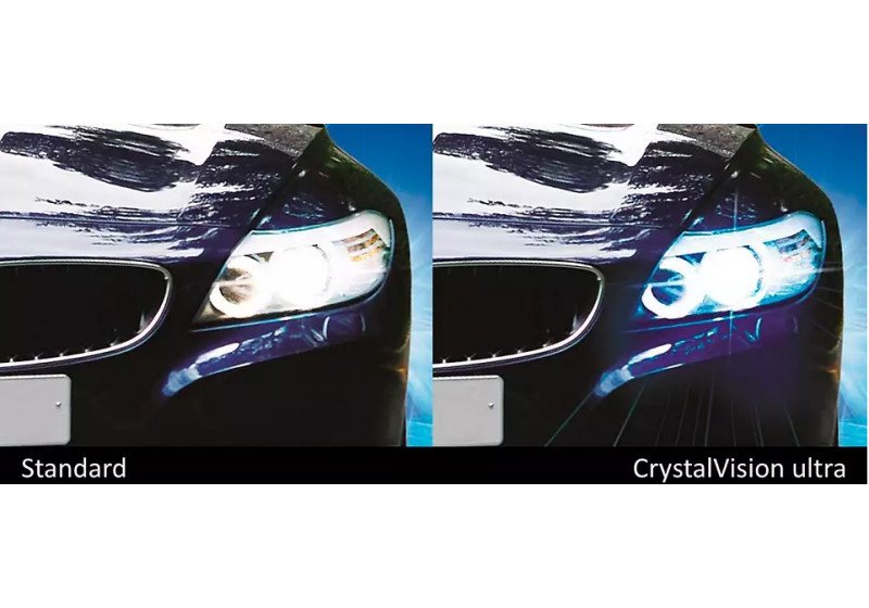Lâmpada Branca Crystal Vision 9006 Ultra HB4 Philips +W5W