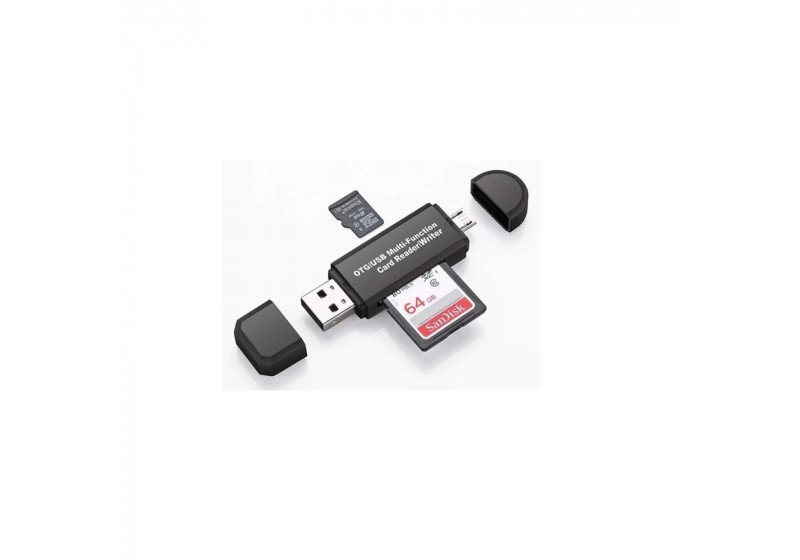 Leitor Cartao Multi Funcao SD Micro SD Usb 2.0 Otg