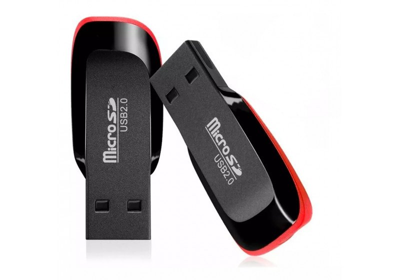 Mini Leitor de Cartão Micro Sd Adaptador Pen drive