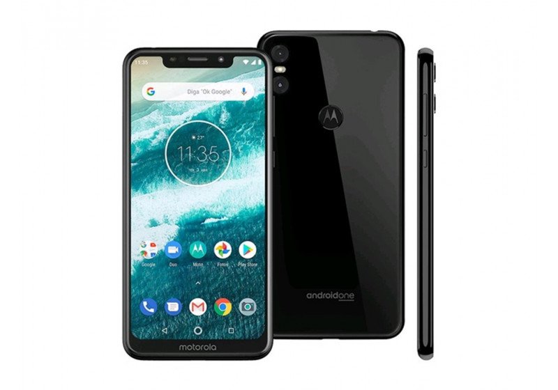 Motorola Moto One 64GB Dual 13MP 4G PRETO XT1941 TELA 5.9