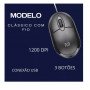 Mouse Classic Box Óptico 3 Botões Multilaser 1200dpi