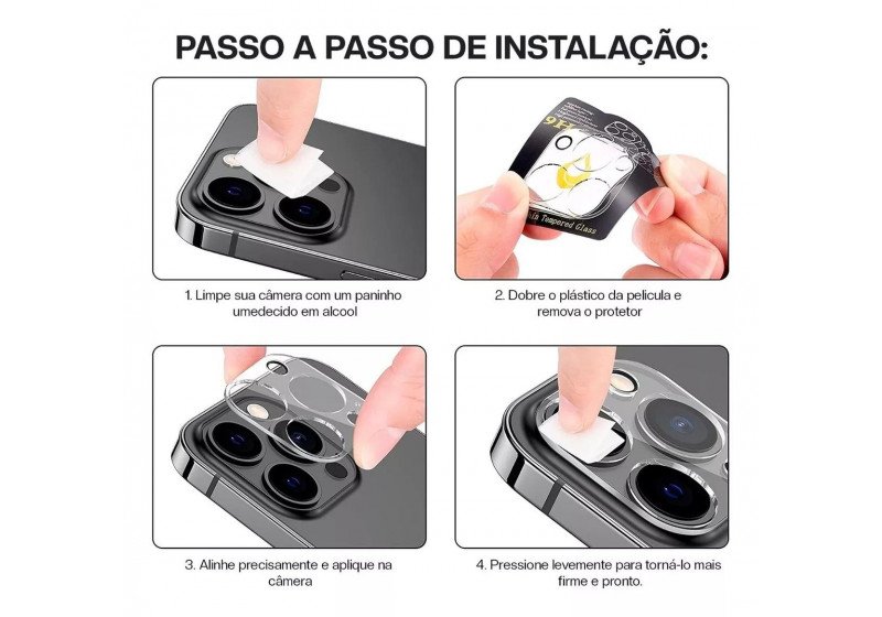 Película de Proteção da Câmera Para iPhone 13 Pro Max