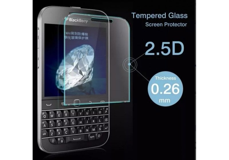 Pelicula de vidro temperado blackberry Q20