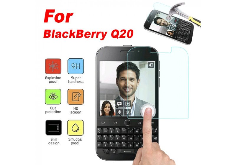 Pelicula de vidro temperado blackberry Q20