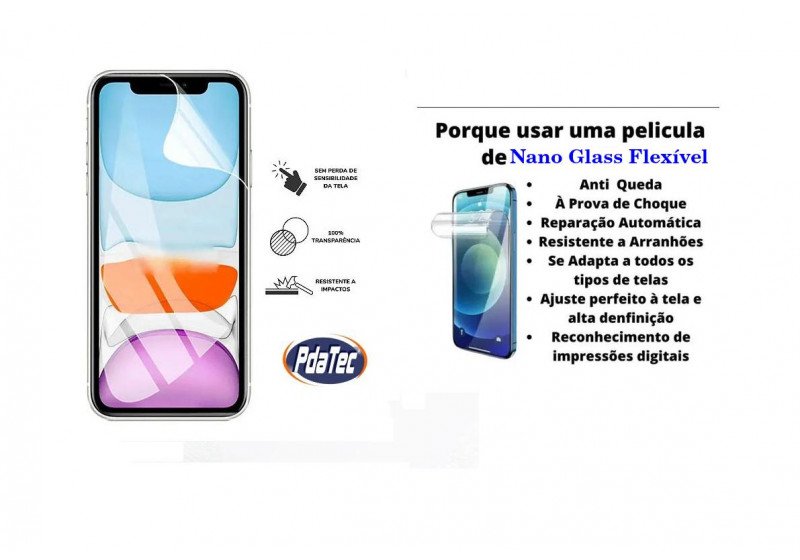 Película Flexível de Nano Glass  para Iphone 12