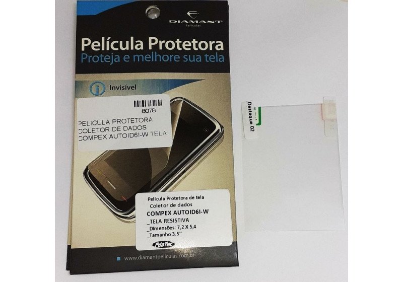 Pelicula Protetora Coletor De Dados Compex Autoid6i-w Tela R