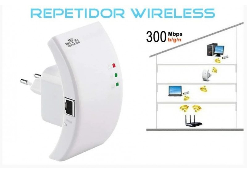 Repetidor De Sinal Wifi Internet Sem Fio Extensor Wireless