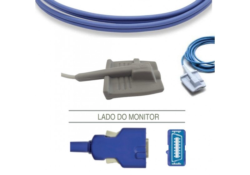 Sensor de Oximetria Nellcor Oximax Doc 3M Soft Adulto Compatível (N600)