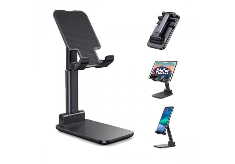 Suporte De Mesa Universal Para Celular E Tablet Preto