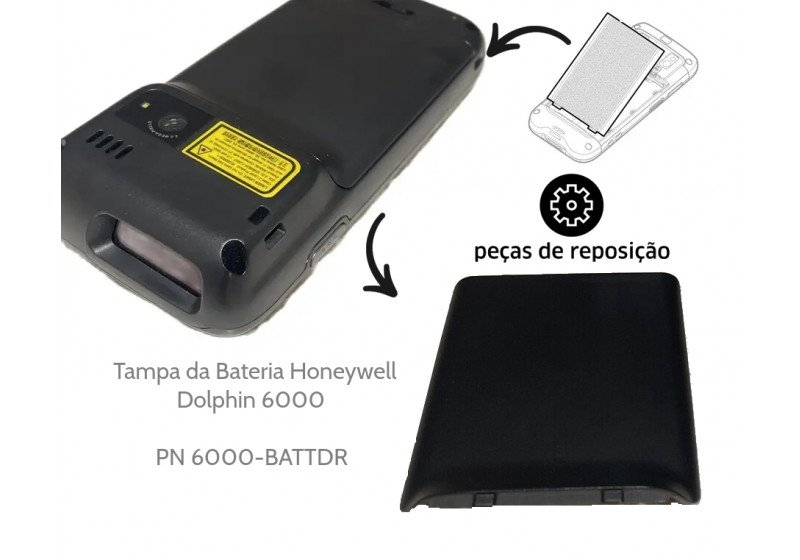 Tampa da Bateria Honeywell Dolphin 6000 Original