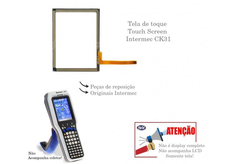 Tela De Toque Touch Screen Coletor Intermec Ck31